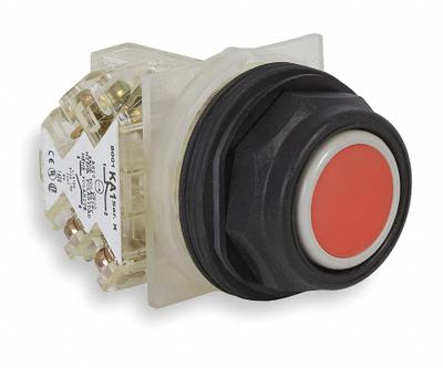 SCHNEIDER Flush Push Button Operator: Non-Illuminated, Flush Profile, Non-Metallic - Flush-Mount Push Buttons
