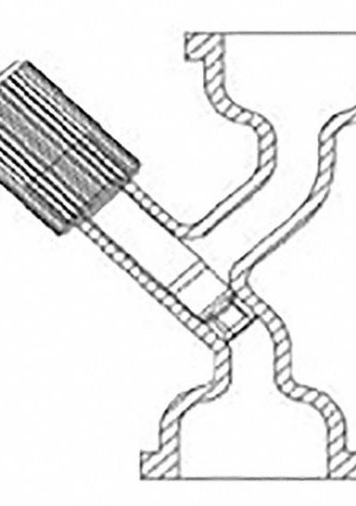 BEING SCIENTIFIC Offset Valve: 12 in Overall Lg - Rotary Evaporator Accessories