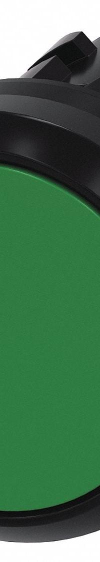 SIEMENS Flush Push Button: Green, 22 mm Mounting Size, Non-Metallic, Maintained (MPN 3SU1000-0AA40-0AA0). Key specifications — Brand: SIEMENS; Action: Maintained; Series: 3SU; Push Button Material Type: Non-Metallic.
