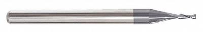 APPROVED VENDOR Square End Mill: Carbide, AlTiN Coated, 2 Flute, 3/32" Mill Dia - Pencil-Neck Carbide Square End Mills