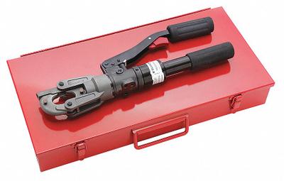 BURNDY Latch Head Hydraulic Crimp Tool: Compression Lugs/Compression Splices, 6 ton - Self-Contained Hydraulic Lug & Splice Crimpers