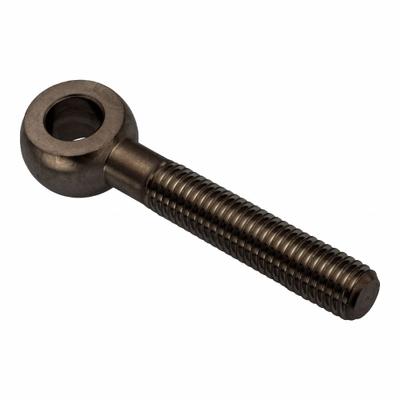 AMPG Fixed Rod End: Stainless Steel, Black Oxide, 75 mm Hole Center-to-End Lg - Stainless Steel Male Threaded Fixed Rod Ends