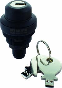 MURRELEKTRONIK Keyed Selector Switch: 2 Position, 22 mm Panel Mounting Size, 2NO, Series K-Switch (MPN 69080). Key specifications — Manufacturer Part Number: 69080; Brand: MURRELEKTRONIK; Switch Action: Maintained/Momentary; Contact Form: 2NO; Key Removal Position: Center.