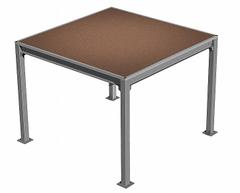 PORTA-KING High Density Board Mezzanine: 20 ft x 20 ft x 9 ft, Unassembled, 400 sq ft (MPN PK-2020HD). Key specifications — attr15202: High Density Fiberboard; attr15192: PORTA-KING.