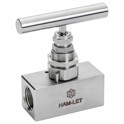 HAM-LET Screwed Bonnet Needle Valve: Inline Valve Body, 316 Stainless Steel, Screw-In Bonnet - Stainless Steel Straight-Body Needle Valves