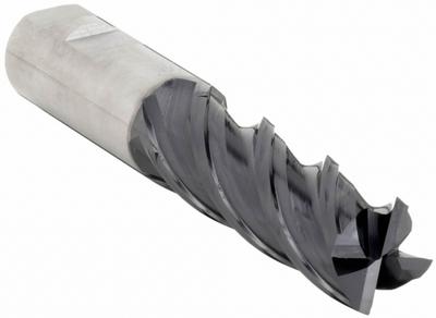 OSG Square End Mill: Carbide, TiAlN Coated, 4 Flute, 3/4" Mill Dia, 4" LOC - Fast-Cutting Carbide Square End Mills for Stainless Steel & Super Alloys