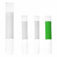 KIMBLE Culture Tube: 3 mL, Culture Tube, 10 mm Body Dia, 75 mm Overall Ht, Colorless, Round (MPN 60A10BZG). Key specifications — Graduated: No; Includes Closure: No; Body Color: Colorless; Brand: KIMBLE; Bottom Shape: Round.