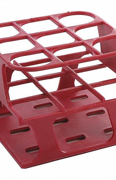 HEATHROW SCIENTIFIC Tube Rack: 3 3/8 in Overall Wd - Lab Storage Racks