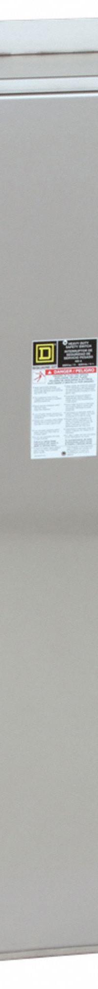 SQUARE D Safety Switch: Fusible, 400 A, Three Phase, 600V AC, 304 Stainless Steel, Indoor/Outdoor (MPN H365NDS). Key specifications — Brand: SQUARE D.