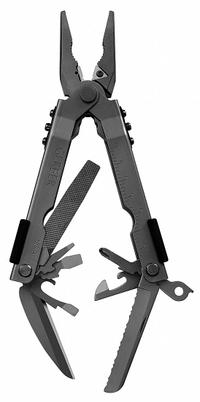 GERBER Multi-Tool: Multi-Tool Plier, 13 Tools, 13 Functions, 5 in Closed Lg, 6 5/8 in Open Lg, Black (MPN 30-000453N). Key specifications — attr15951: GERBER; attr10311: MP600, Tan, NN; attr10312: Black; attr15963: Stainless Steel; attr15971: Multi-Tool Plier; attr15972: Wire Cutter; attr15977: Slide-Out; attr15981: MP600.