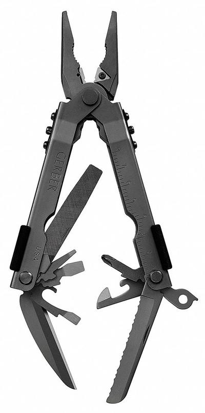 GERBER Multi-Tool: Multi-Tool Plier, 13 Tools, 13 Functions, 5 in Closed Lg, 6 5/8 in Open Lg - Multi-Tools with Slide-Out Pliers