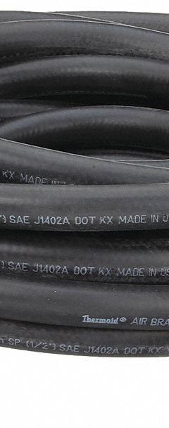 THERMOID Air Brake Hose: 1/2 in Hose Inside Dia., 50 ft Hose Lg (MPN 00482108451). Key specifications — Temp. Range: -40° to 200°F.