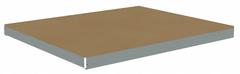 TENNSCO Shelf: 72 in x 42 in, 2,000 lb Load Capacity, Particleboard, Gray, Shelf (MPN ZLCS-7242D). Key specifications — Decking Material: Particleboard; Includes: (4) Beams; Decking Finish: Unfinished; Shelf Configuration: Single Straight; Color: Gray; Frame Material: Steel; Brand: TENNSCO; Frame Finish: Zinc Plated.