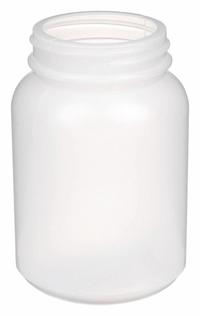 QORPAK Bottle: HDPE, 250 mL, 8.5 fl oz, Natural, 53-400 mm, No Closure, No Closure, Sampling (MPN PLA-03317). Key specifications — Brand: QORPAK; Graduated: No; Body Color: Natural.