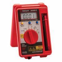 TRIPLETT Digital Multimeter: Avg, CAT II 600V, 600 V Max AC Volt Measurement, Compact Multimeter (MPN 2030). Key specifications — Instrument Counts: 4,000; Brand: TRIPLETT; Calibration Certificate Included: Not Included.