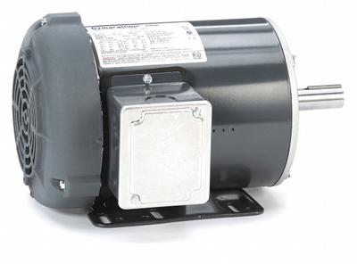 LEESON General Purpose Motor: Rigid Base Mount, Totally Enclosed Fan Cooled, 3/4 hp - Rigid Base 3-Phase General Purpose AC Motors