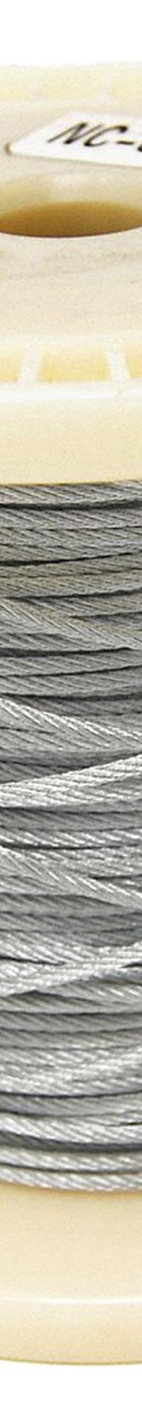 BIRD BARRIER Netting Perimeter Cable: Netting Perimeter Cable, Galvanized Steel, Silver, 1/8 in Dp (MPN nc-g250). Key specifications — Brand: BIRD BARRIER; Material: Galvanized Steel; Color: Silver.