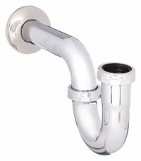 APPROVED VENDOR Trap: Brass, Chrome-Plated, Silver, 1 1/2 in Nominal Pipe Size, 11 1/2 in Overall Lg (MPN 1PNN5). Key specifications — Finish: Chrome-Plated; Includes: Slip Nut and Washer; Includes Cleanout: No; Brand: APPROVED VENDOR.