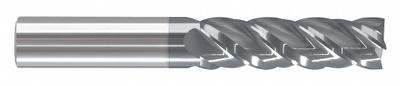 APPROVED VENDOR Square End Mill: Carbide, AlTiCrN Coated, 4 Flute, 5/8" Mill Dia, 3" LOC - Fast-Cutting Carbide Square End Mills for Steel & Cast Iron