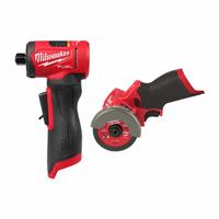 MILWAUKEE Tool Combination Kit: 2 Tools, Cut-Off Tool/Die Grinder, 12 V DC Volt, Tool Only, M12™ (MPN 3485-20, 2522-20). Key specifications — attr1176460: Die Grinder.