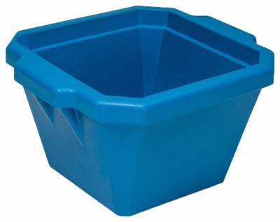 GLOBE SCIENTIFIC Ice Bucket with Lid: 1 L Capacity, Rectangular, Polyurethane Foam, Blue - Ice Buckets & Pans