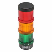 WERMA Tower Light Assembly: 3 Tier, Green/Red/Yellow, No Sounder Tier, 212 mm Overall Ht, 64924002. Key specifications — Manufacturer Part Number: 64924002; Brand: WERMA; Operating Voltage: 24V AC/DC; Light Tier Color: Red.