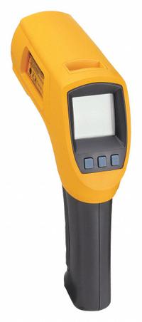 FLUKE Infrared Thermometer: FLUKE-566, Avg/Difference/Max Temp/Min Temp, Adj @ 0.10 to 1.00, -40°. Key specifications — Testing Functions: Average; Temperature Alerts: Low Temperature; Standards: Class II Laser; Resolution °F: 0.1°F; Manufacturer Part Number: FLUKE-566; Mounting Style - NEW: Tripod; Intrinsic Safety - NEW: Not Specified Intrinsically Safe; Includes Work Light - NEW: Work Light Included.