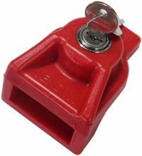 JENDYK Gladhand Lock: Polyethylene, Red, Keyed Different (MPN 3KJL4). Key specifications — Brand: JENDYK; Keying: Keyed Different.