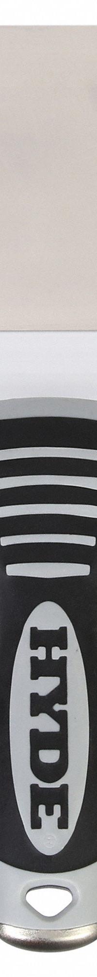 HYDE Taping Knife: Bld. Mat. Stainless Steel, Hdl. Mat. Plastic, Bld. Shp. Straight (MPN 09323). Key specifications — attr1004888: HYDE.