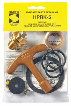 JAY R. SMITH MFG. CO Hydrant Repair Kit: Neoprene/Stainless Steel, Key/Op Screw/O-Rings/Seat/Washers (MPN HPRK-5). Key specifications — Product Type: Hydrant Repair Kit; Material: Stainless Steel; Includes: Key; Brand: JAY R. SMITH MFG. CO.