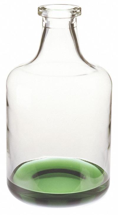 KIMBLE KIMAX Carboy: Colorless, Uncoated Bottle, Borosilicate Glass, 45.5 L, 410 mm - Glass Jugs
