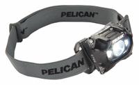 PELICAN Headlamp: 289 lm Max. Brightness, 11 hr Max Run Time, 101 m Max Beam, 3 Light Outputs, Black (MPN 2760C). Key specifications — Brand: PELICAN; Battery: Includes 3 AAA.
