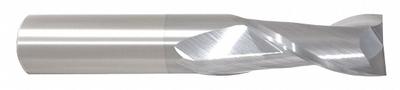 APPROVED VENDOR Square End Mill: Carbide, TiCN Coated, 2 Flute, 15/32" Mill Dia, 1" LOC - General Purpose Carbide Square End Mills