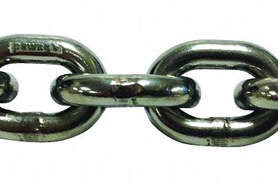 PEWAG Straight Chain: 5/8 in Trade Size - Grade-63 Corrosion-Resistant Lifting Chains