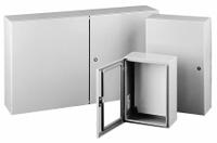 HOFFMAN Enclosure: Steel, 36 in x 24 in x 12 in, NEMA 12/13/4, Solid Cover, Hinged (MPN CSD362412). Key specifications — Closure Method: 1/4-Turn Latch; Brand: HOFFMAN; Knockouts: Not Included.