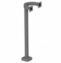 PEDESTAL PRO Dual Head Pedestal: 42 in Overall Ht, Black, Pedestal, 10 in x 12 in, Black (MPN 42-TT). Key specifications — attr193630: PEDESTAL PRO; attr982335: Carriage Bolt Hardware; attr982316: Black; attr982338: Affix Card Readers; attr982348: Powder Coated; attr982331: Carbon Steel; attr1022512: Pedestal.