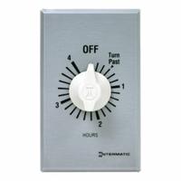 INTERMATIC Spring-Wound Timer: 4 hr Max, SPST, 277V AC, Wall Plate Included, Silver (MPN FF4H). Key specifications — Brand: INTERMATIC; Includes Hold: No Hold Included.