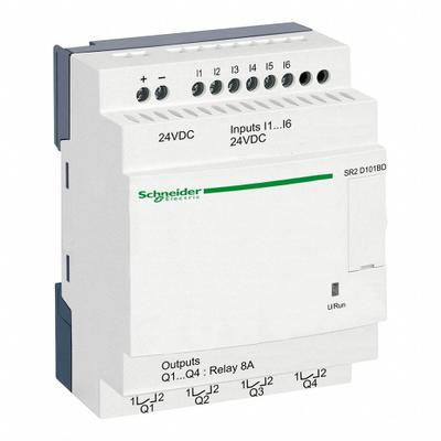 SCHNEIDER Compact Smart Relay: (6) Resistive, (4) Relay - Schneider Zelio Series Smart Relays