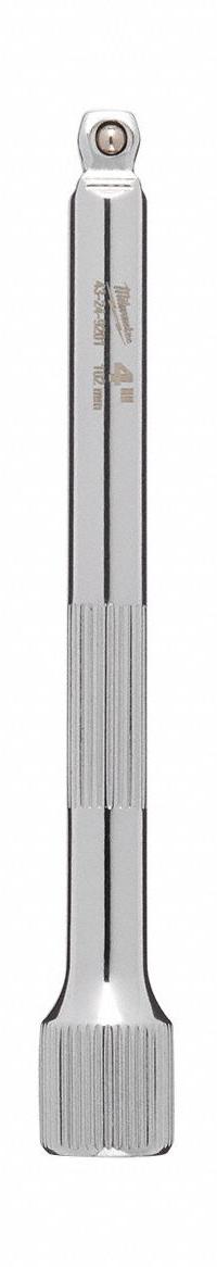 MILWAUKEE Socket Extension: 1/4 in Input Drive Size, 1/4 in Output Drive Size, 4 in Overall Lg (MPN 43-24-9201). Key specifications — attr1204978: Not Insulated; attr1204980: Locking Not Included; attr1204984: MILWAUKEE; attr1204970: Chrome.