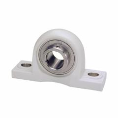 IPTCI BEARINGS Pillow Block Bearing: 1 3/16 in Bore, Polymer, Set Screws, 1 11/16 in Shaft Ht (MPN SUCTP206-19 IP69K). Key specifications — Brand: IPTCI BEARINGS; Maximum Speed: 450 RPM; Mounting Bolt Size: 1/2 in; Standards: AFBMA; System of Measurement: Inch.