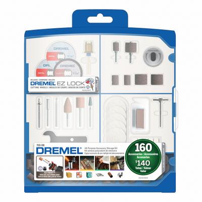 DREMEL General Purpose Attachment Set: Gen Purpose Attachment Set, 160 Pieces - Rotary Tool Bit & Attachment Sets