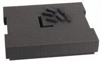 BOSCH Foam Insert: Black, 12 1/2 in Overall Wd, 15 3/4 in Overall Lg, 0 Compartments, Foam (MPN FOAM-201). Key specifications — Includes: Pre-Cut Foam Insert for LBOXX-2; Material: Foam; Brand: BOSCH; Color: Black; Compatible Manufacturer Model Number: L-Boxx-2; Product Type: Foam Insert.