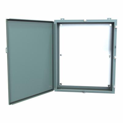 HAMMOND Electrical Enclosure: Steel, 36 in x 30 in x 8 in, NEMA 12/13/3R/4, w/Panel - Steel Washdown Enclosures