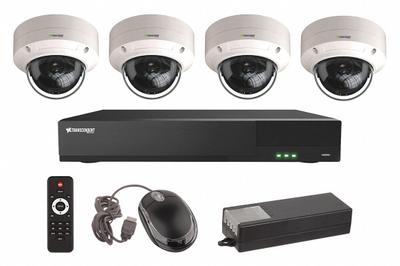VITEK Video Surveillance Digital Systems: Dome, 4 Cameras Included, 2.8 mm Max Focal Lg - Video Surveillance Digital Systems w/ Cameras