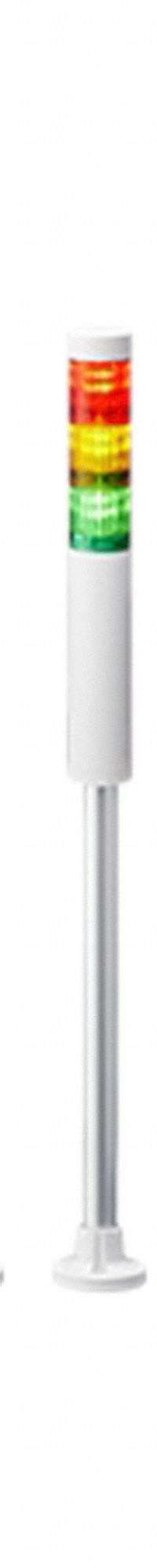 PATLITE Tower Light Assembly: 3 Tier, Sounder Tier Included, IP65, Amber/Green/Red, Direct Wire (MPN LR4-3M2WJBW-RYG). Key specifications — Manufacturer Part Number: LR4-3M2WJBW-RYG; Brand: PATLITE; Operating Voltage: 100 to 240V AC; Light Tier Color: Amber.