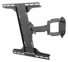 PEERLESS Articulating Mount: Wall, For 32 in to 50 in Screens, Max. 80 lb, Fixed, 90° Swivel, 15° Up (MPN SA746PU). Key specifications — Manufacturer Part Number: SA746PU; Finish: Fused Epoxy; Includes Mounting Hardware: Yes; Material: Steel; Mounting Location: Wall; Brand: PEERLESS; Color: Black.
