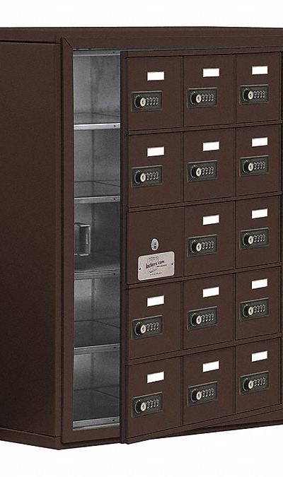 SALSBURY INDUSTRIES Cell Phone Locker: 24 in x 9 1/4 in x 31 in - Surface-Mount Metal Cell-Phone Lockers