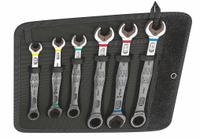 WERA Combination Wrench Set: Alloy Steel, Nickel Chrome, 6 Tools, 10 mm to 19 mm Range of Head Sizes (MPN 05020022001). Key specifications — attr309581: Nickel Chrome; attr309580: Alloy Steel; attr309571: Yes; attr309583: No; attr309587: Yes; attr324931: WERA; attr309569: 10 mm to 19 mm; attr309572: Pouch.