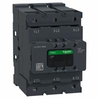 SCHNEIDER ELECTRIC IEC Contactor: Non-Reversing, 3 Poles, 3NO Contacts, 115 A, 120V AC/240V AC Coil (MPN LC1D115A6KUE). Key specifications — Brand: SCHNEIDER; Integrated Surge Suppression: Yes.