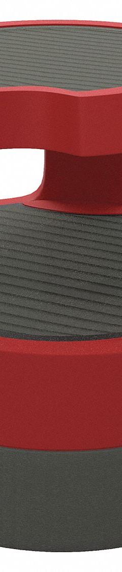 CRAMER Step Stool: 15 in Overall Ht, 300 lb Load Cap, 2 Steps, Plastic, 14.3 in Standing Ht (MPN 50011PK-43). Key specifications — Product Type: Step Stool; Stacking: Stackable; Brand: CRAMER; Color: Red; Feet Material: Plastic; Feet Type: Slip-Resistant; Folding: Not Foldable; Includes Handrails: Handrails Not Included.